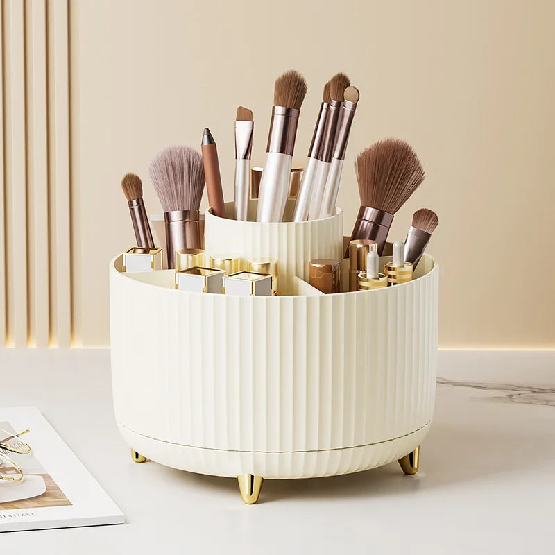 Organisateur Maquillage Rotatif 360° — Rangement Élégant Grande Capacité
