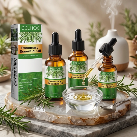 Huile de Romarin Pure & Naturelle — Soin Croissance & Éclat des Cheveux 30ml