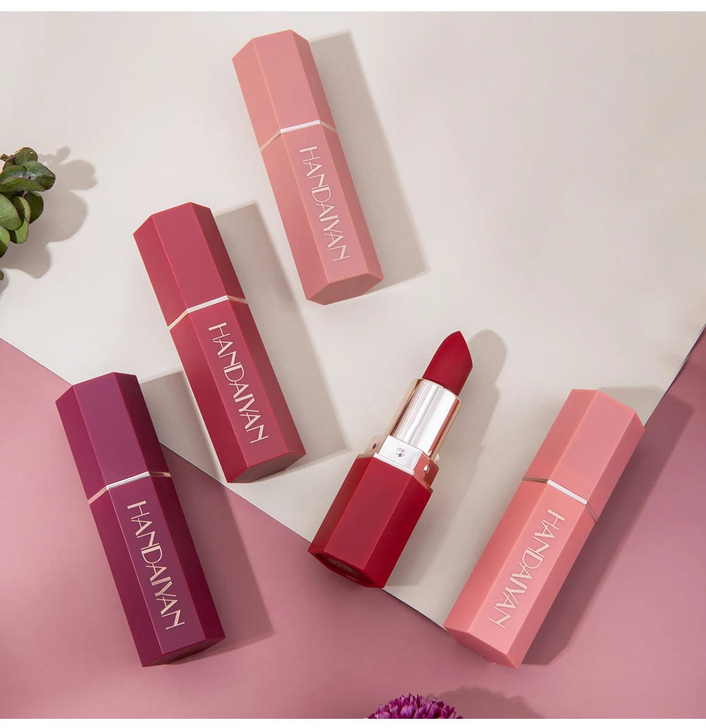 Rouge à Lèvres Mat Longue Tenue — 6 Teintes Tendance Handaiyan