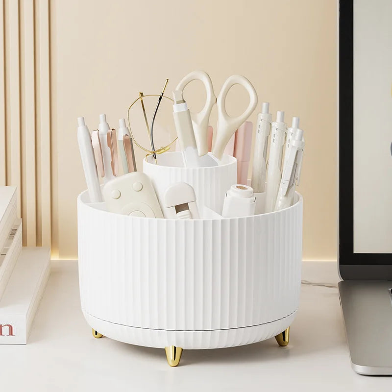 Organisateur Maquillage Rotatif 360° — Rangement Élégant Grande Capacité