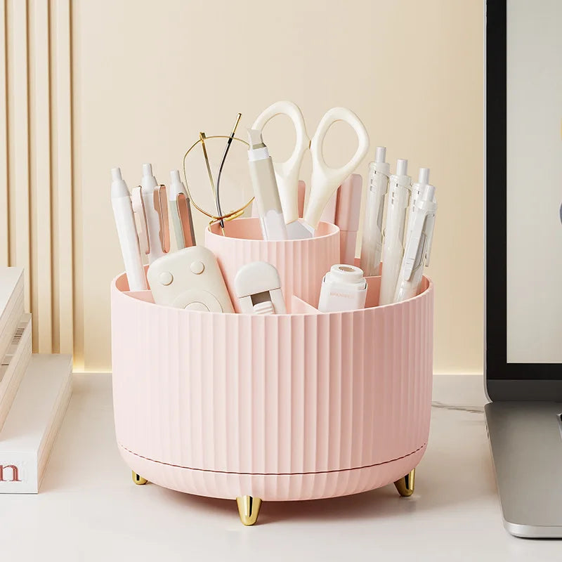 Organisateur Maquillage Rotatif 360° — Rangement Élégant Grande Capacité