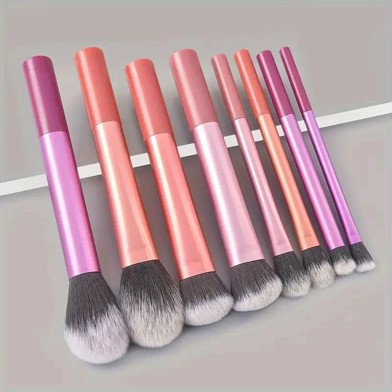 Set de Pinceaux Maquillage Professionnels — 8 Pièces Doux & Précis
