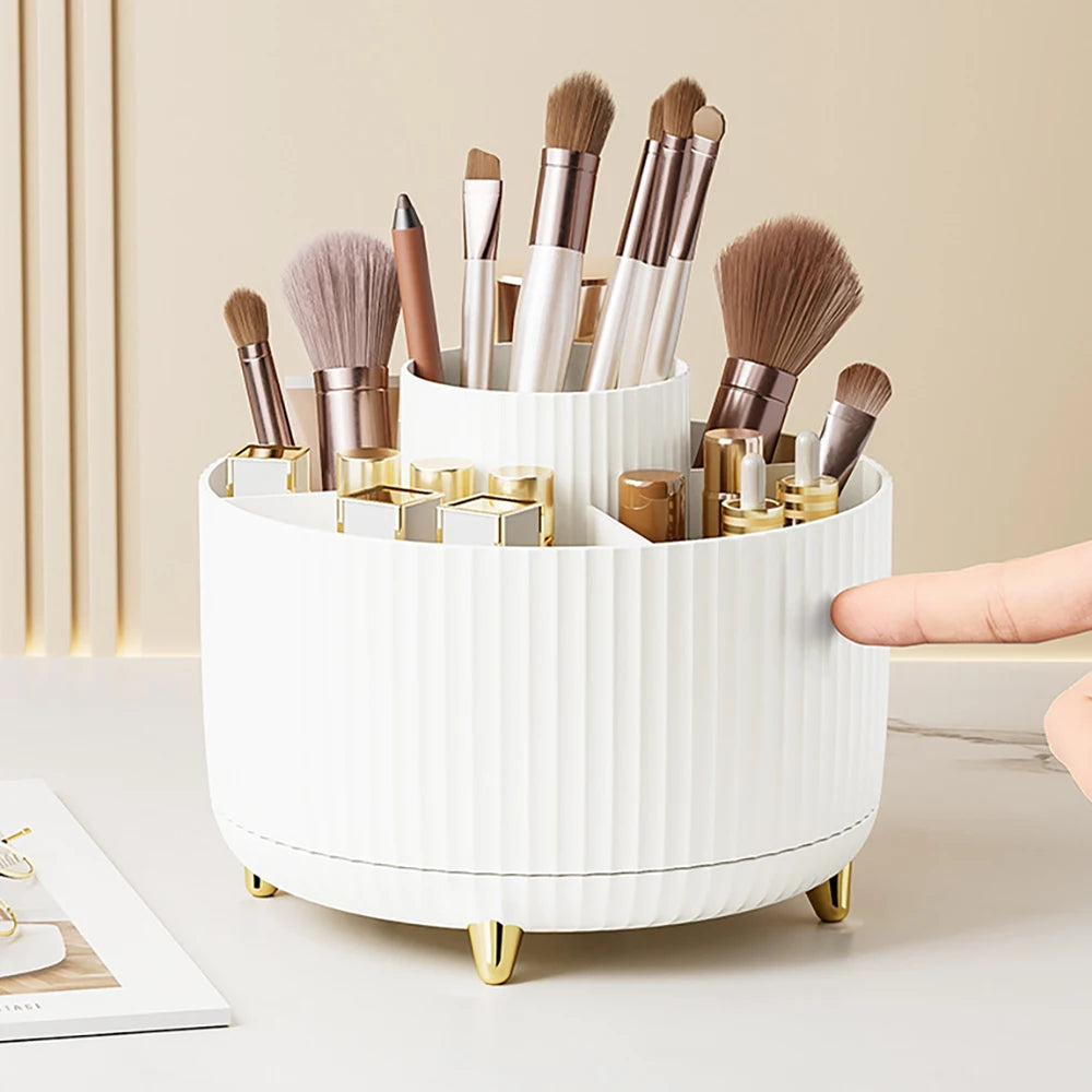 Organisateur Maquillage Rotatif 360° — Rangement Élégant Grande Capacité