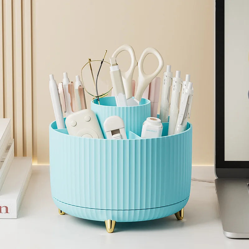 Organisateur Maquillage Rotatif 360° — Rangement Élégant Grande Capacité