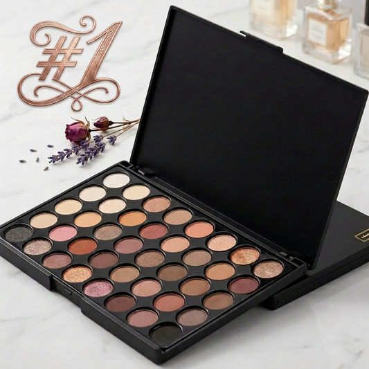 Palette Fards à Paupières Glitter & Mat — 40 Teintes Longue Tenue